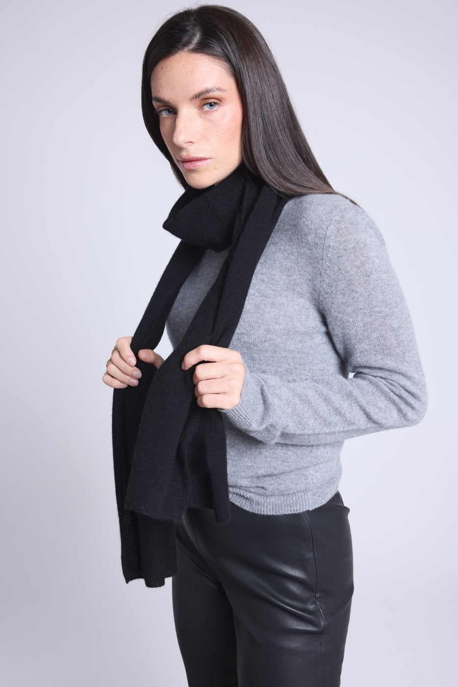 Bufanda Estola Unisex Scarf - Negro - Mixto