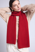 Bufanda Estola Unisex Scarf - Rojo Burdeos - Mixto