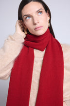 Bufanda Estola Unisex Scarf - Rojo Burdeos - Mixto