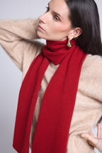 Bufanda Estola Unisex Scarf - Rojo Burdeos - Mixto