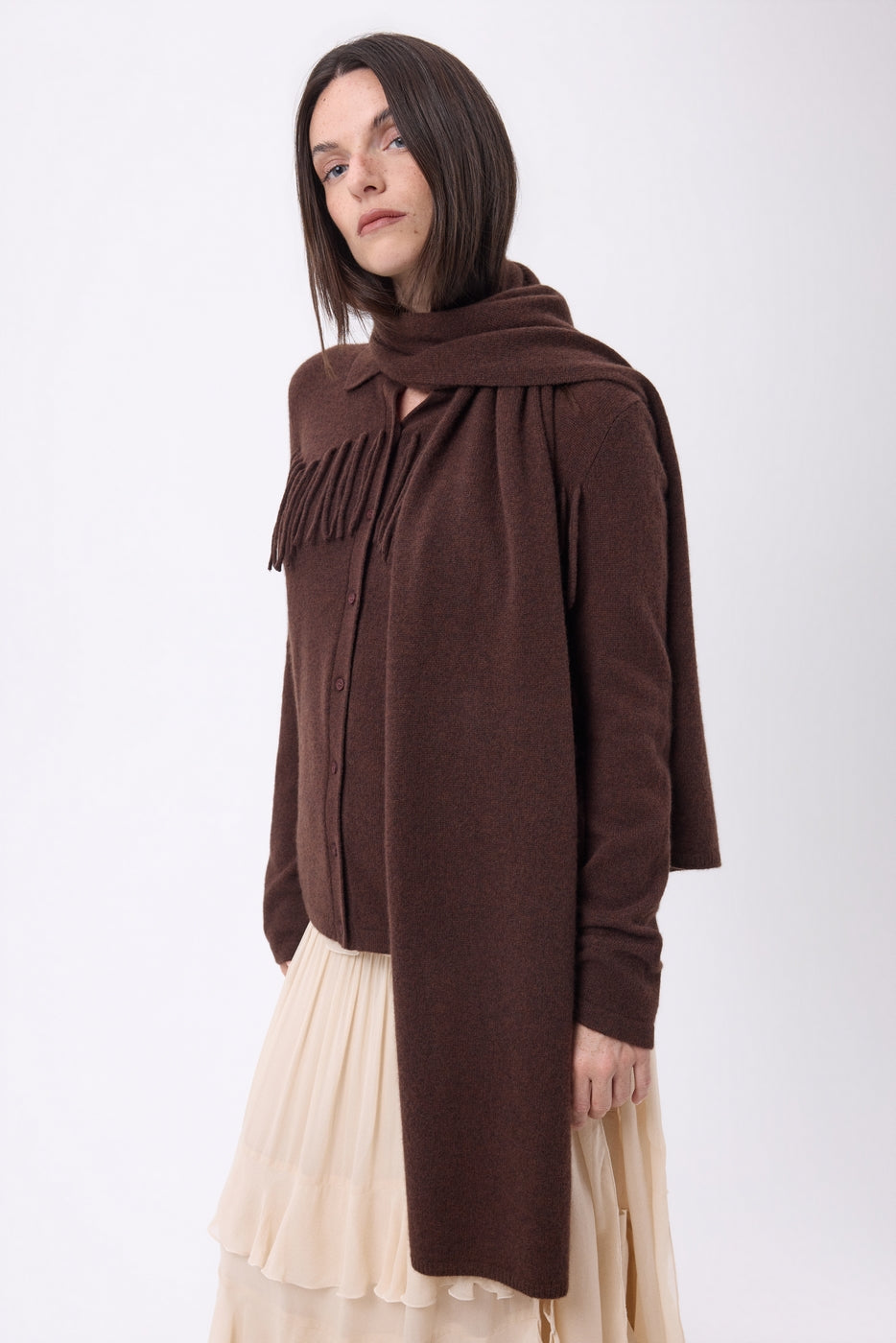 Bufanda Estola - Marrón Chocolate - Unisex