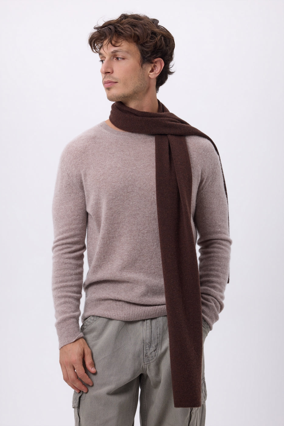 Bufanda Estola - Marrón Chocolate - Unisex