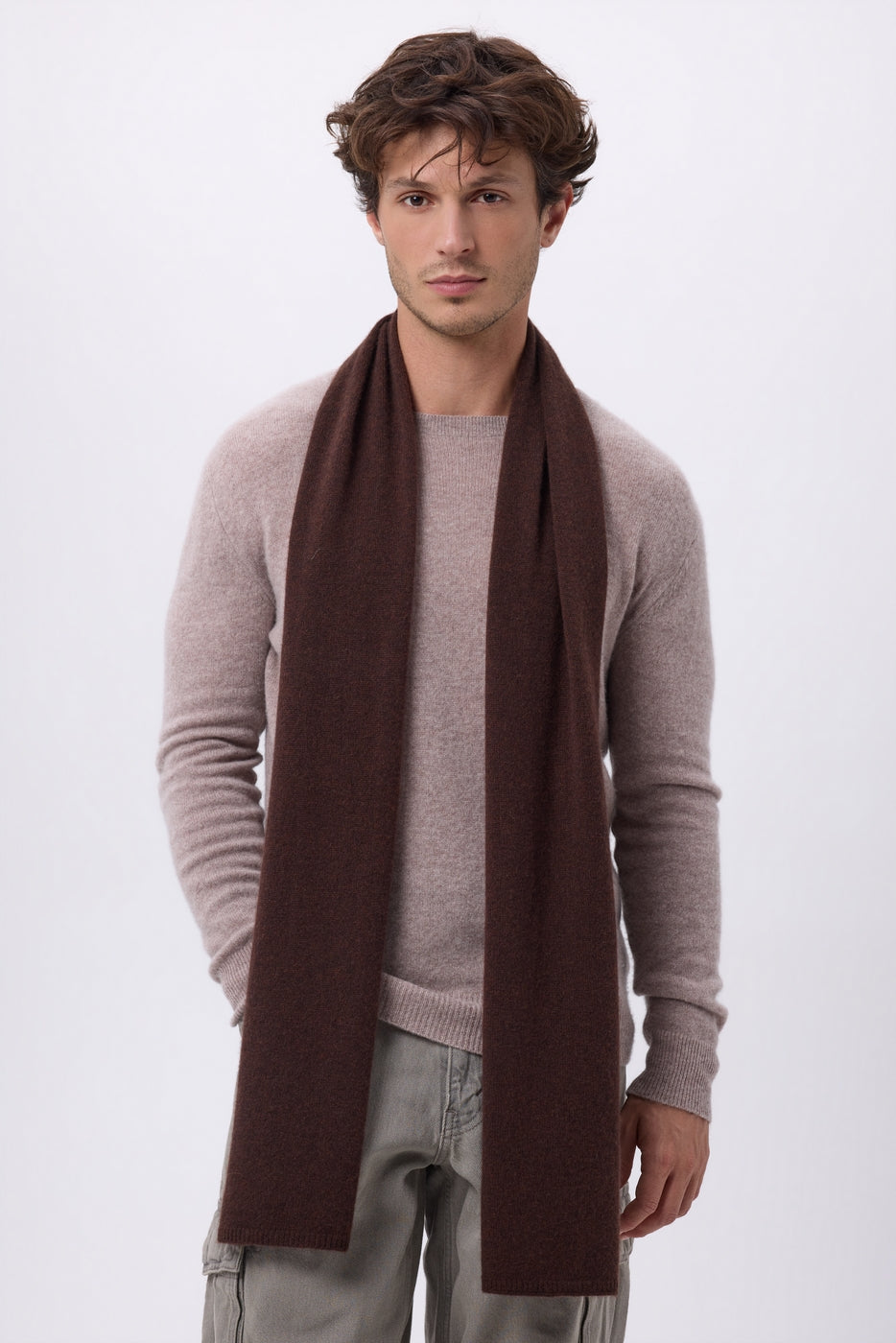 Bufanda Estola - Marrón Chocolate - Unisex