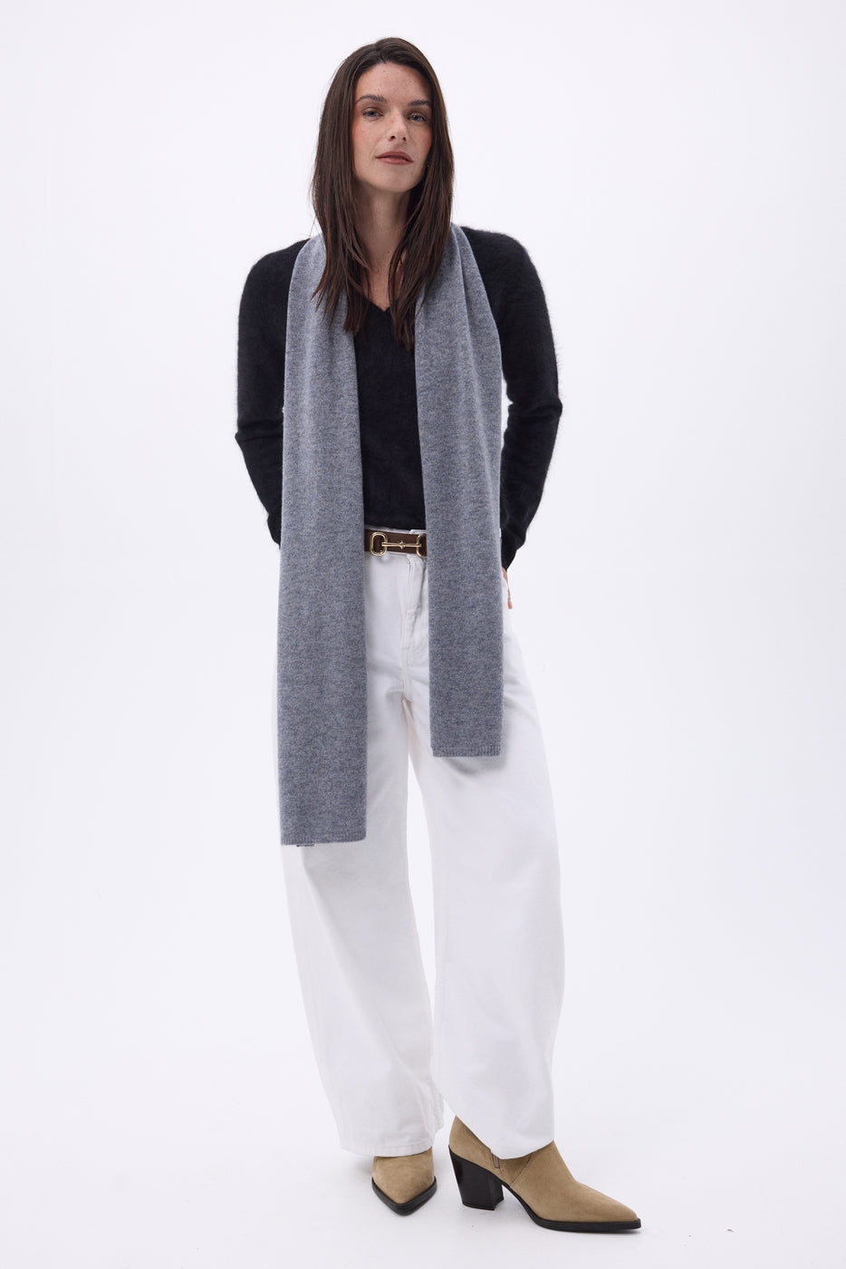 Echarpe Etole - Gris Fonce - Mixte