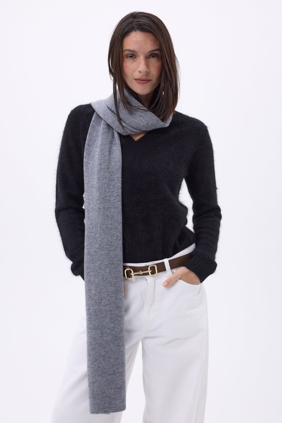 Echarpe Etole - Gris Fonce - Mixte