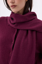 Bufanda estola - Color vino - Unisex