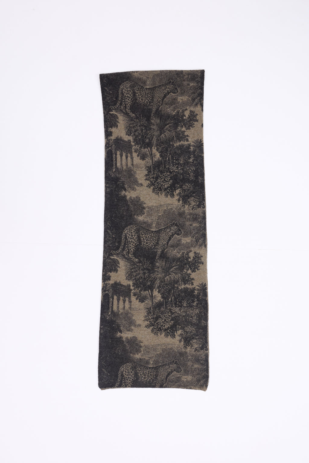 Echarpe Printée Jungle Tj - Khaki Chine - Mixte