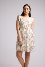 Short Dress - Scarlet Court - White