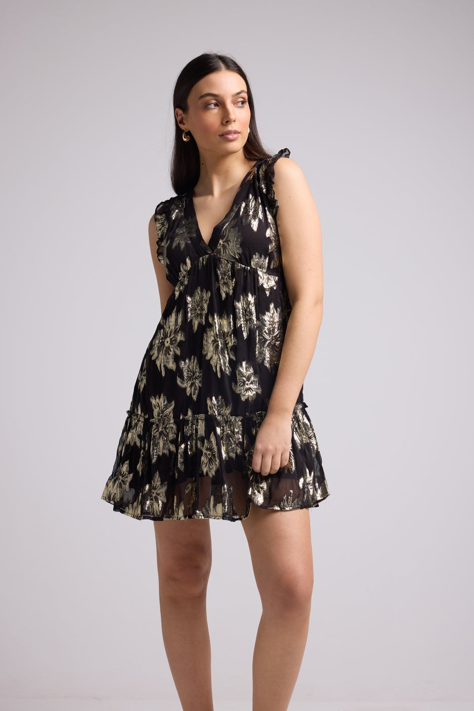 Short Dress - Scarlet Court - Black