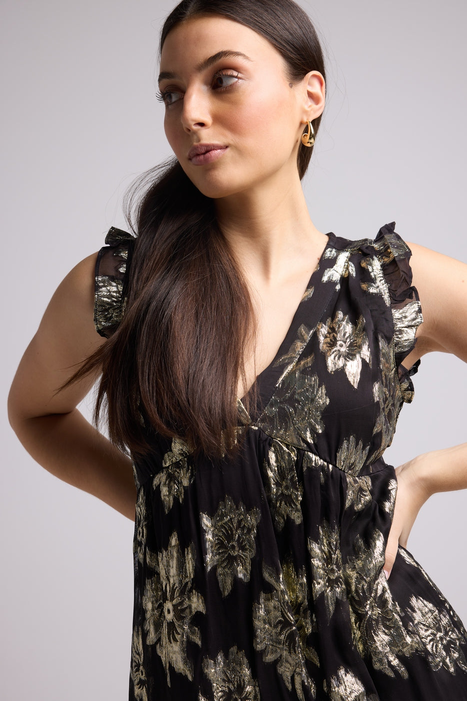Short Dress - Scarlet Court - Black