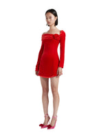 vestido escarlata