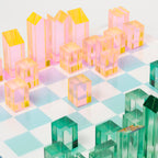 Tablero de ajedrez y damas Lucite