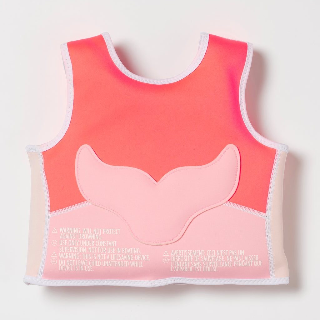Chaleco de natación Melody The Mermaid - Fresa Neón