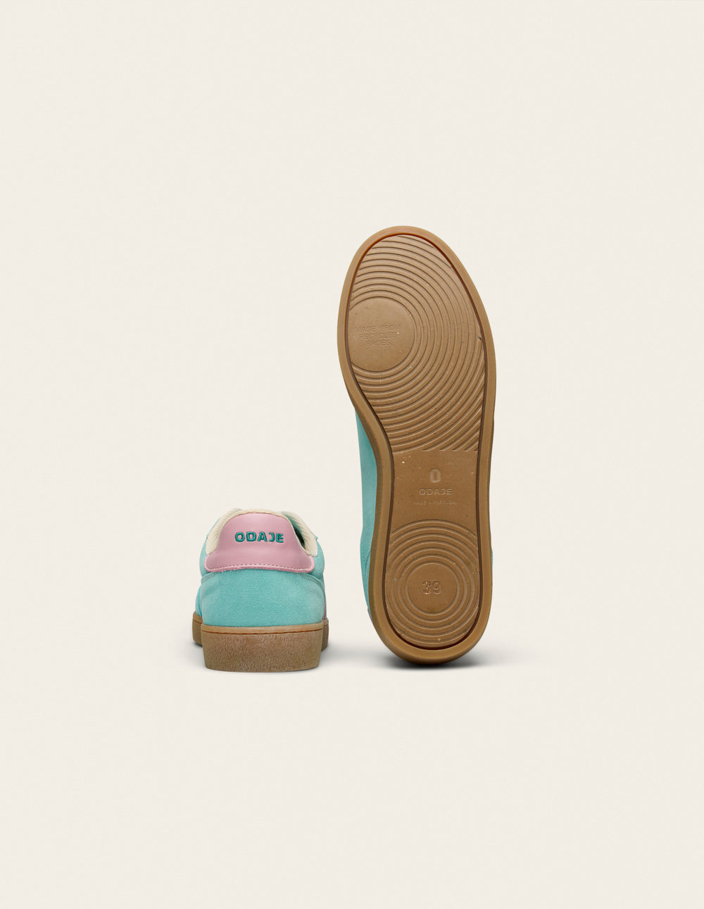 Baskets Basses Lucia - Turquoise Rose - Femme