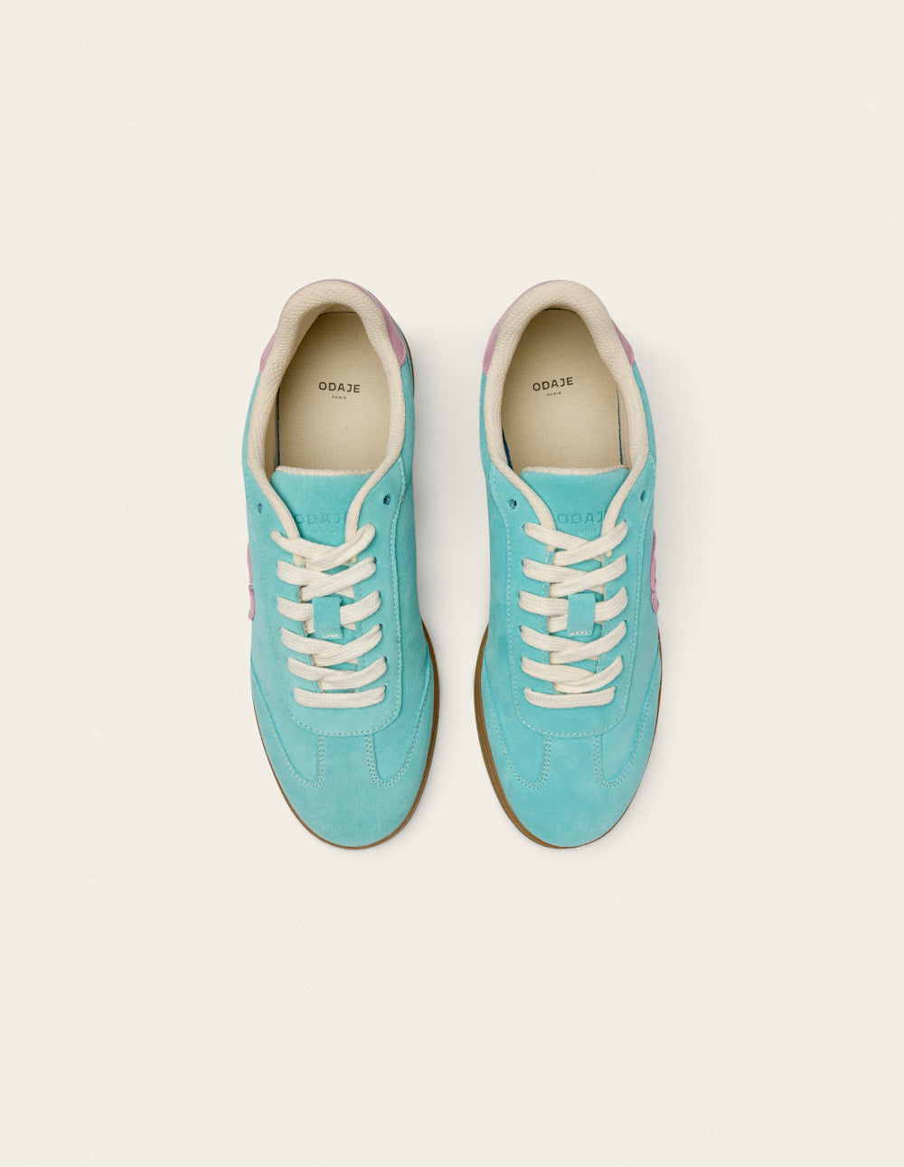 Baskets Basses Lucia - Turquoise Rose - Femme