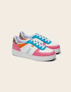 Baskets Basses Maxence F - Rose Turquoise Orange - Femme