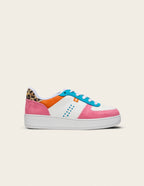 Baskets Basses Maxence F - Rose Turquoise Orange - Femme