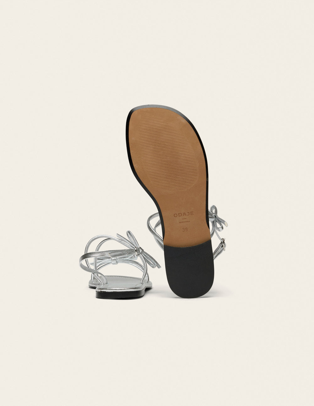 Sandales Nilu - Cuir Argenté - Femme