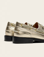 Derbies Niza - Cuir Doré - Femme