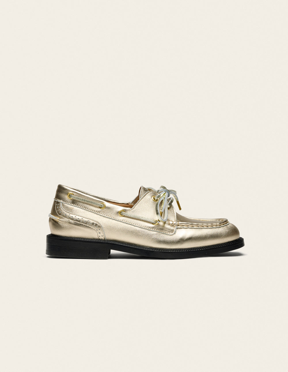 Derbies Niza - Cuir Doré - Femme
