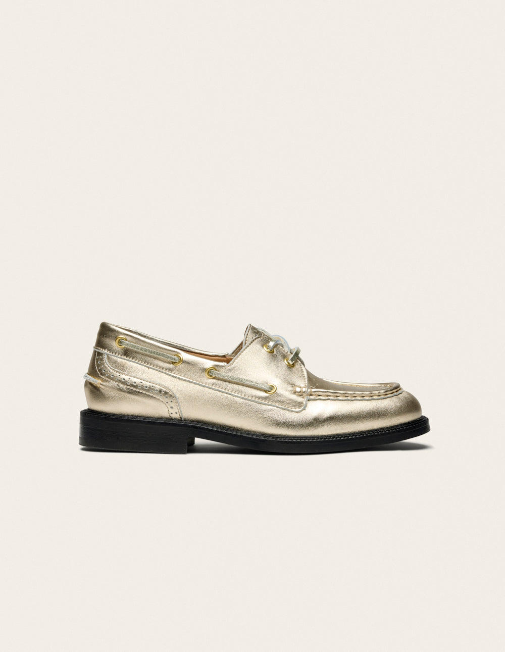 Derbies Niza - Cuir Doré - Femme