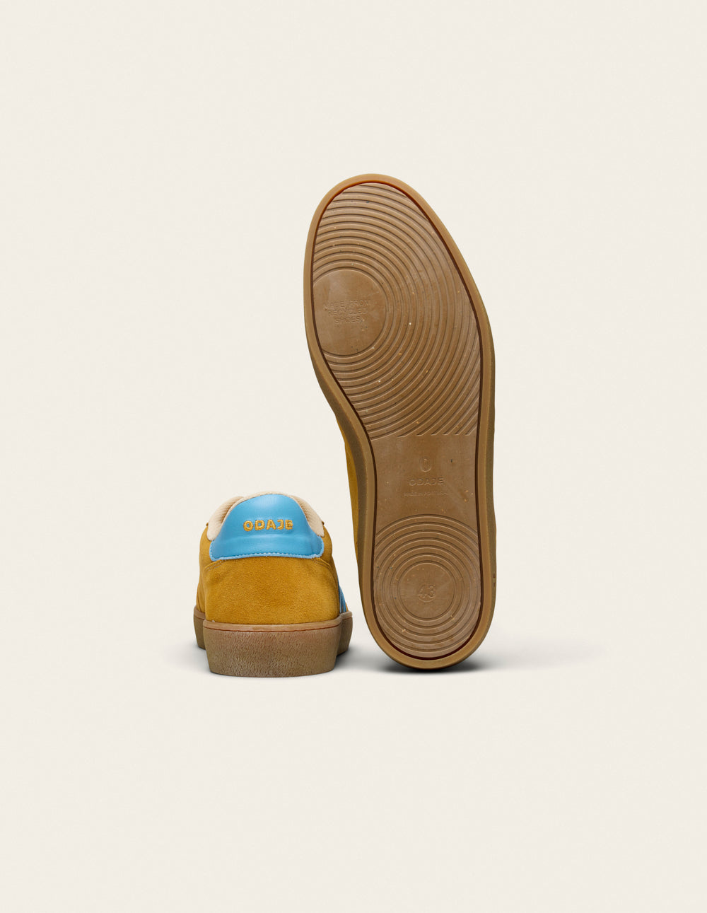 Baskets Basses Pablo - Ocre Turquoise - Homme