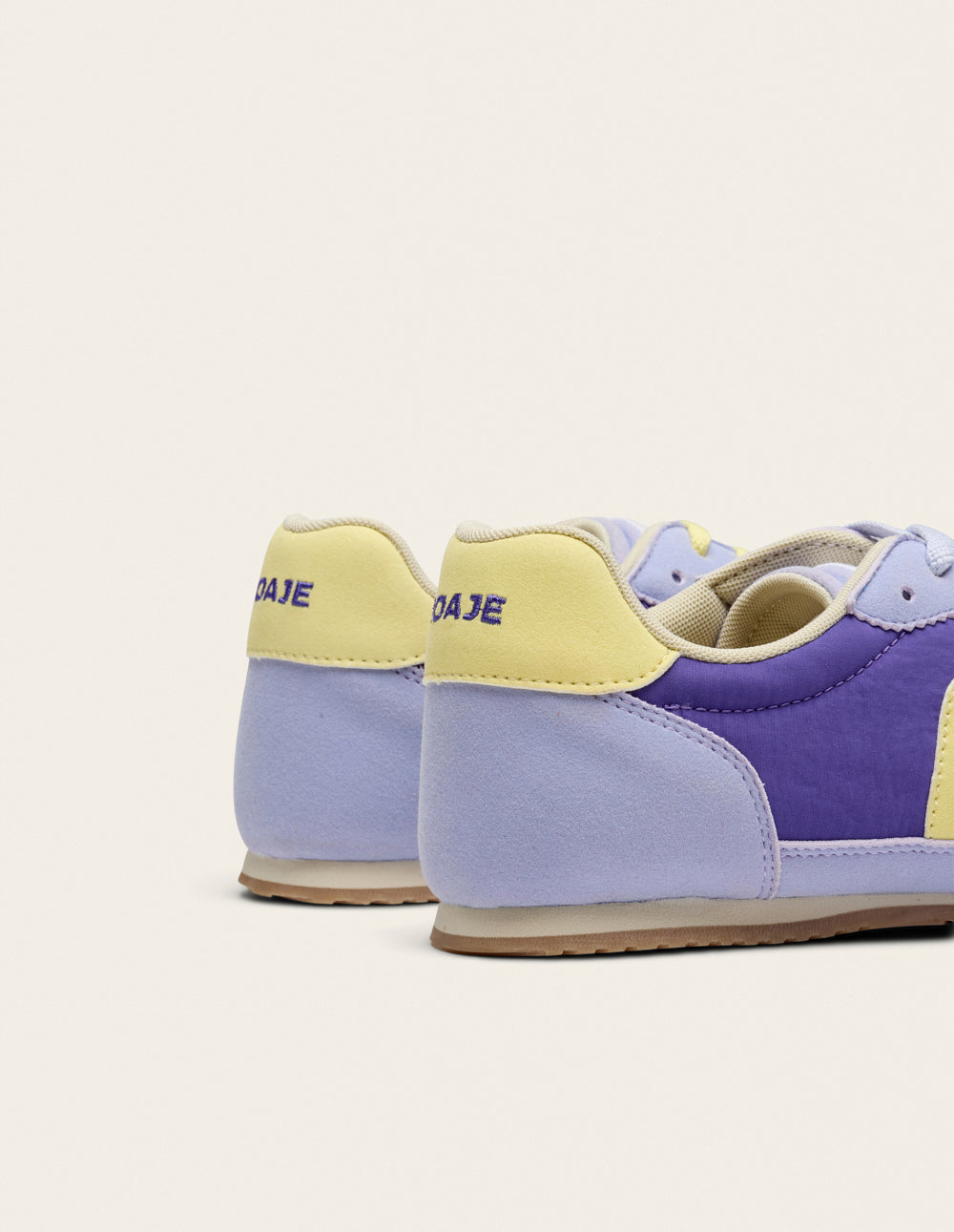 Baskets Basses Riya - Violet Jaune - Femme