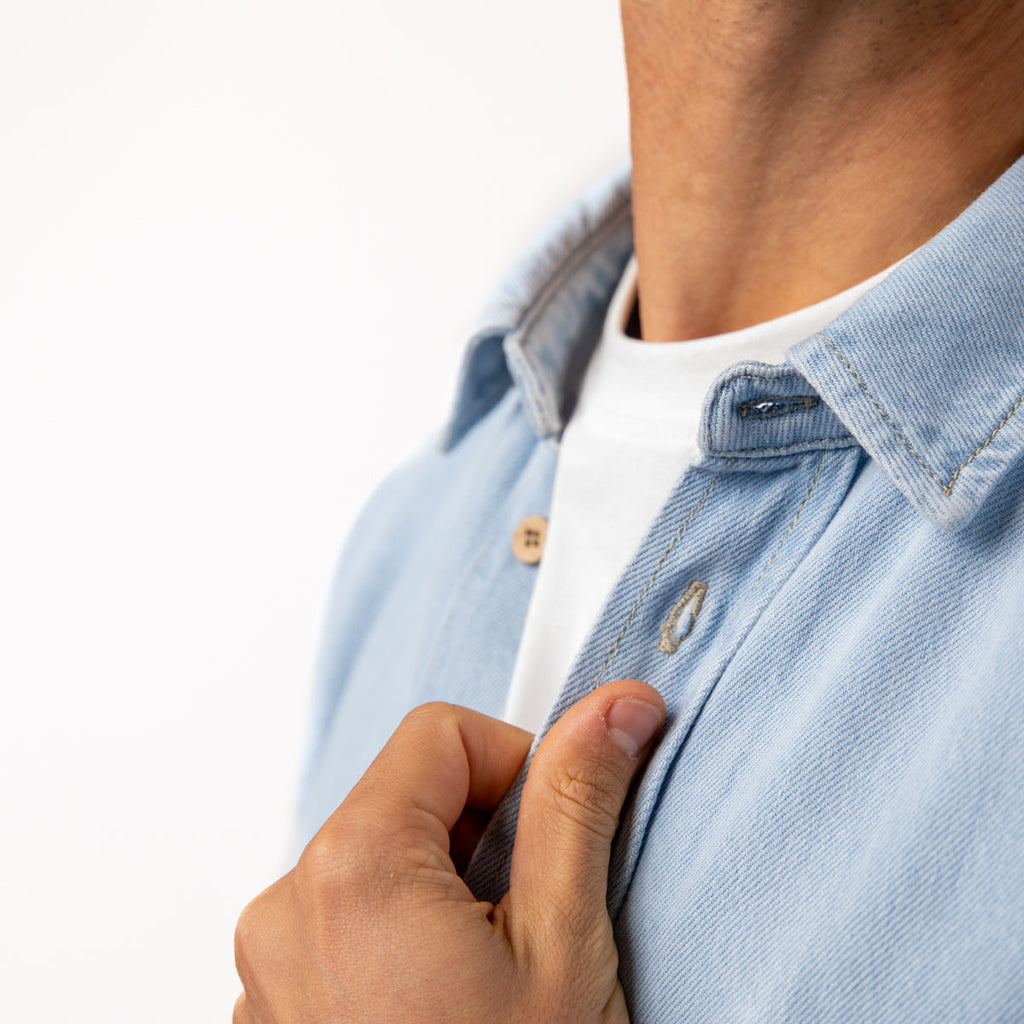 Denim Overshirt - Bleached Denim