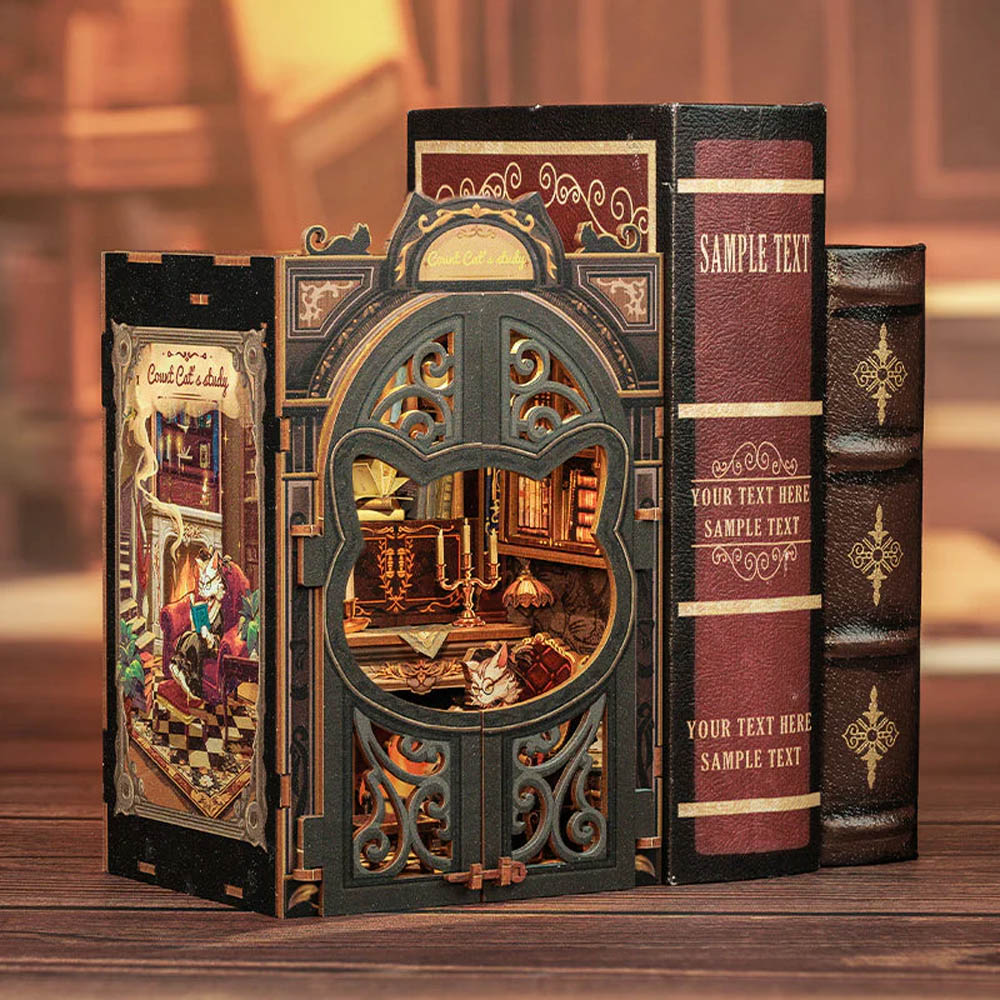 Book Nook - Le Bureau Du Comte Chat