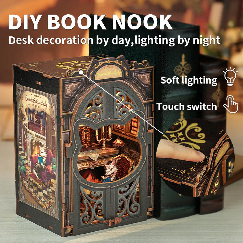 Book Nook - Le Bureau Du Comte Chat
