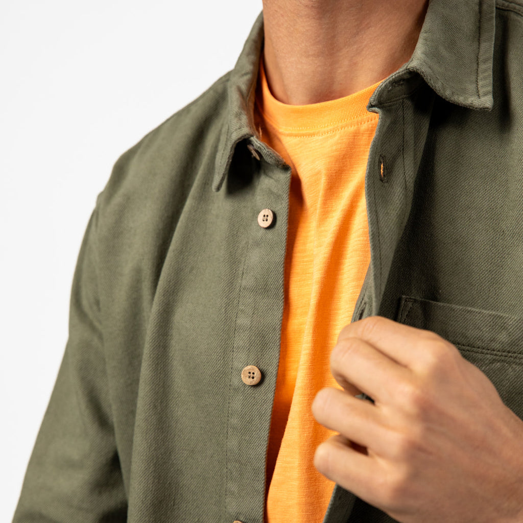 Surchemise En Denim - Kaki