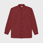 Denim Overshirt - Burgundy
