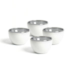 Sauter - Sæt med 4 Frosty Cups skåle - Porcelæn - Hvid