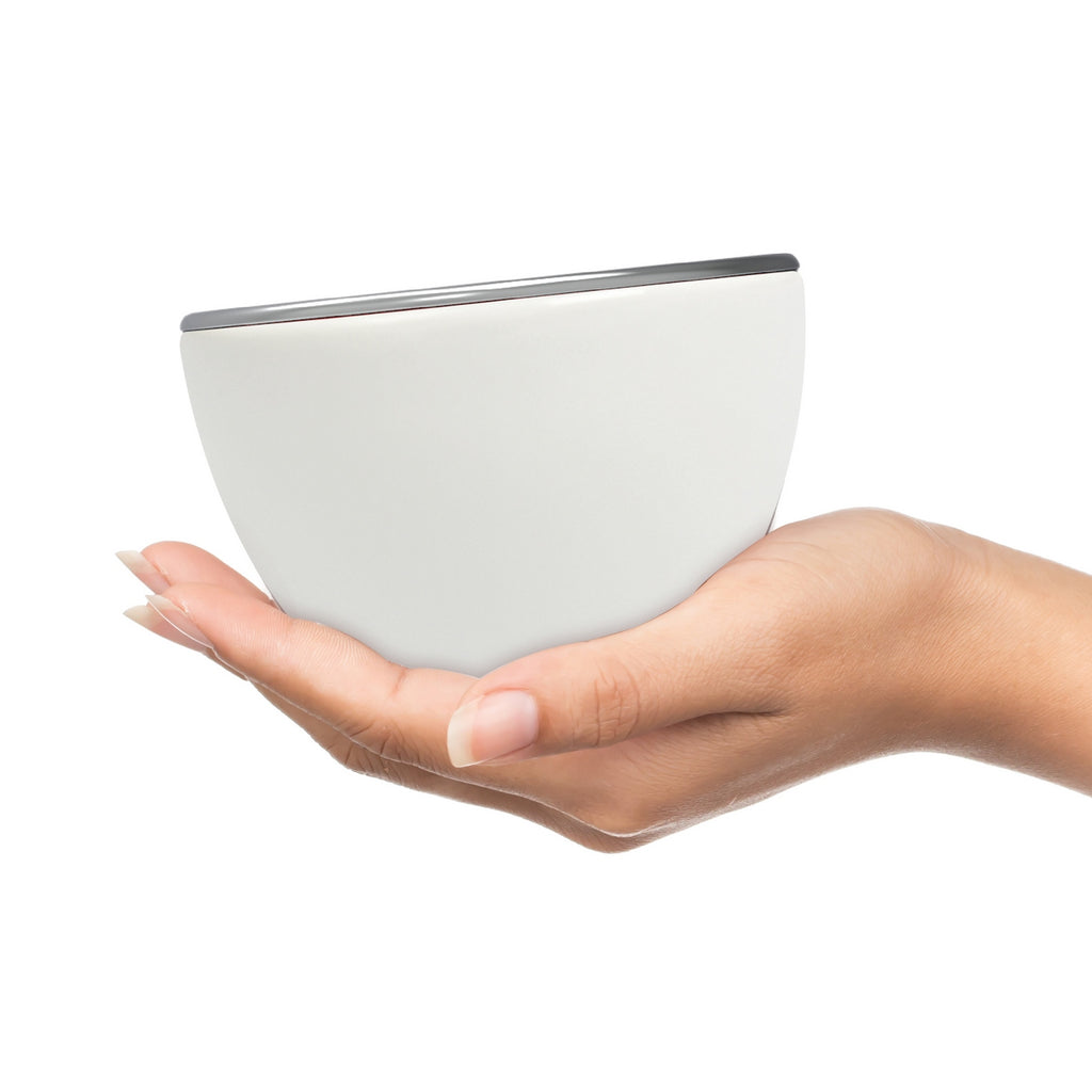 Juego de 4 cuencos de porcelana - Blanco
