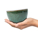 Juego de 4 cuencos de porcelana - Verde azur