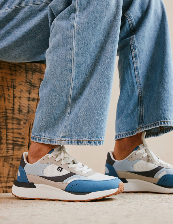 Anael Low Top Sneakers - Blue White Light Gray - Men
