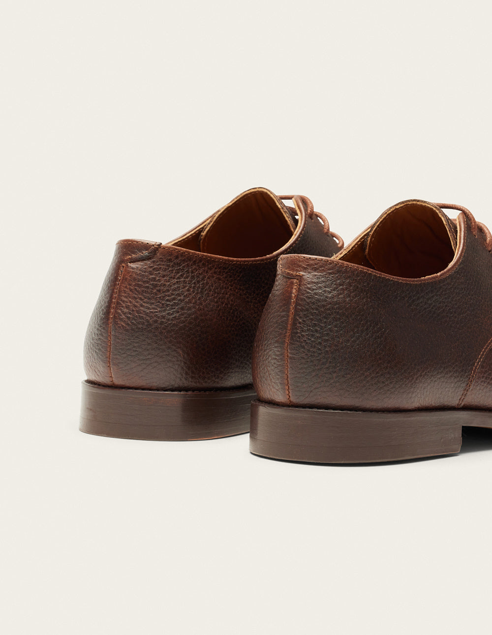 Derbies Antonin - Cuir Pull-Up Grainé Marron - Homme