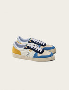 Baskets Basses Arthur - Bleu Ivoire Moutarde - Homme