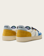 Baskets Basses Arthur - Bleu Ivoire Moutarde - Homme