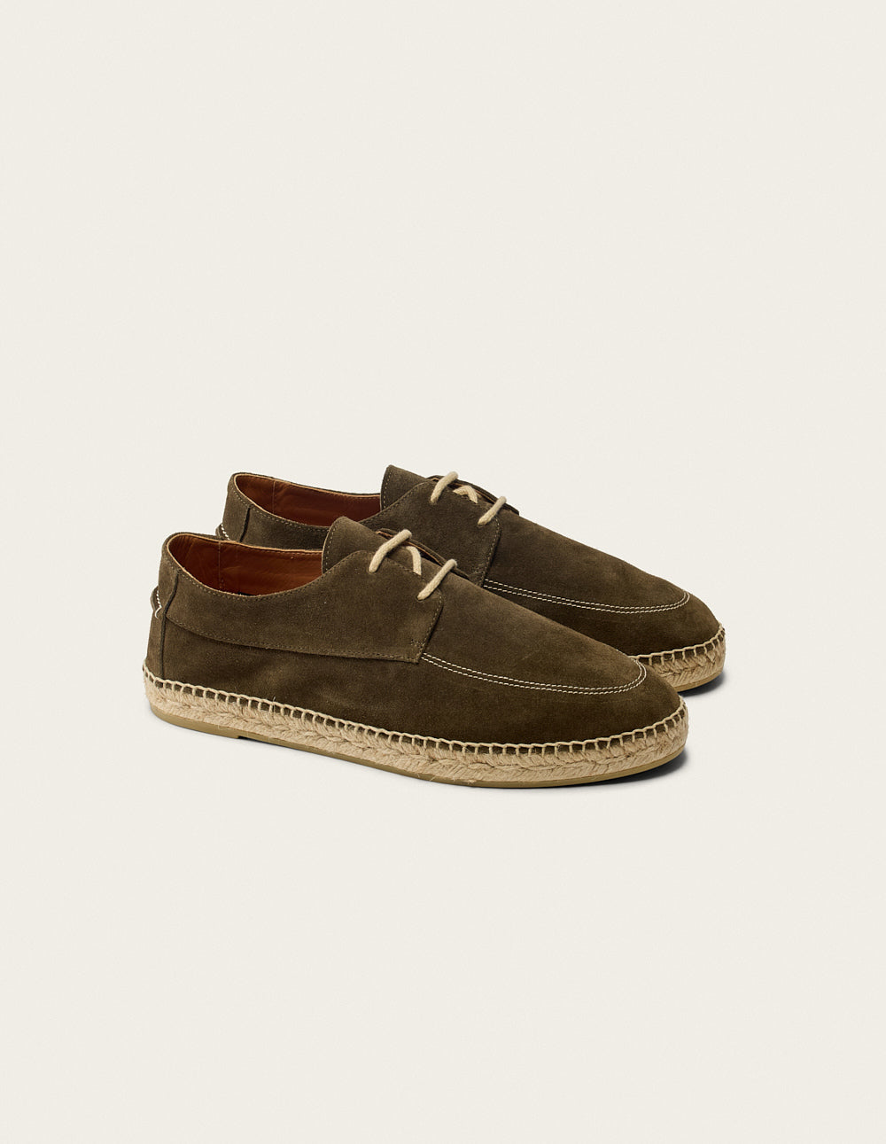 Espadrilles Charles - Suède Kaki - Homme