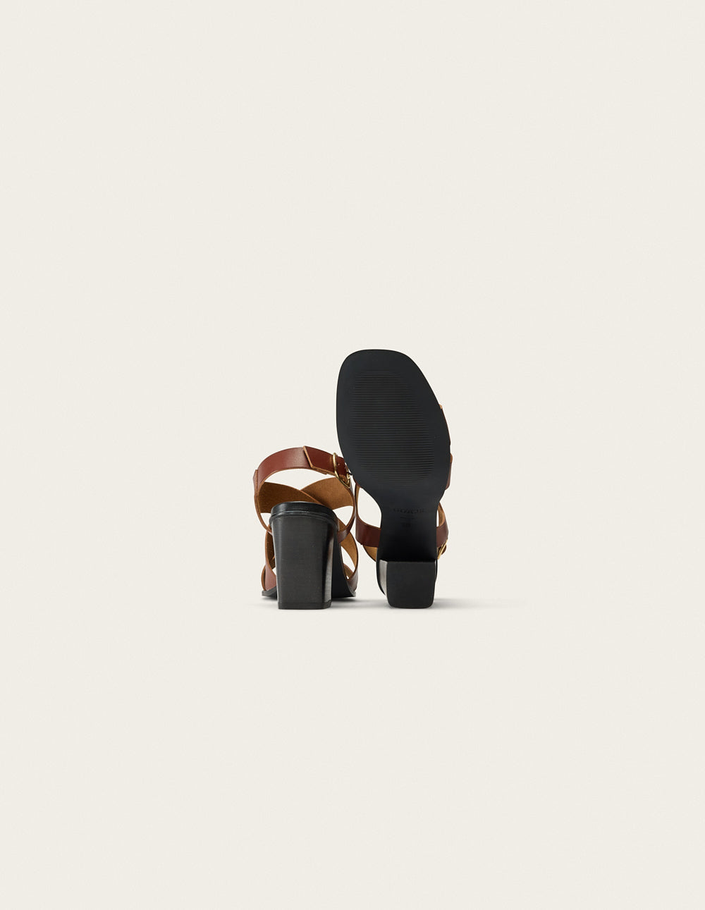 Dasun Heeled Sandals - Mahogany Leather - Women
