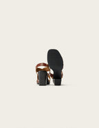 Dasun Heeled Sandals - Mahogany Leather - Women