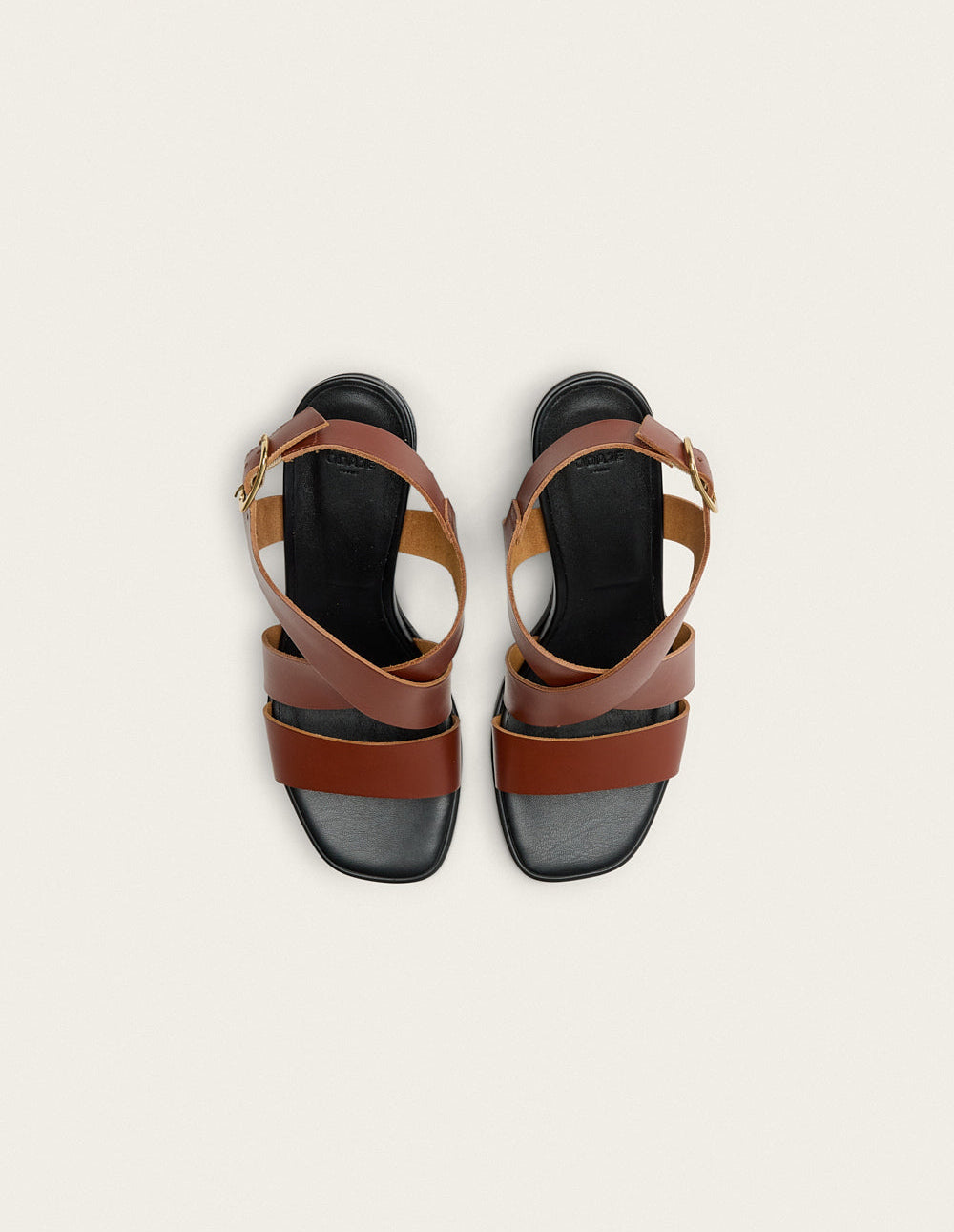 Dasun Heeled Sandals - Mahogany Leather - Women