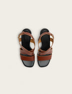 Dasun Heeled Sandals - Mahogany Leather - Women