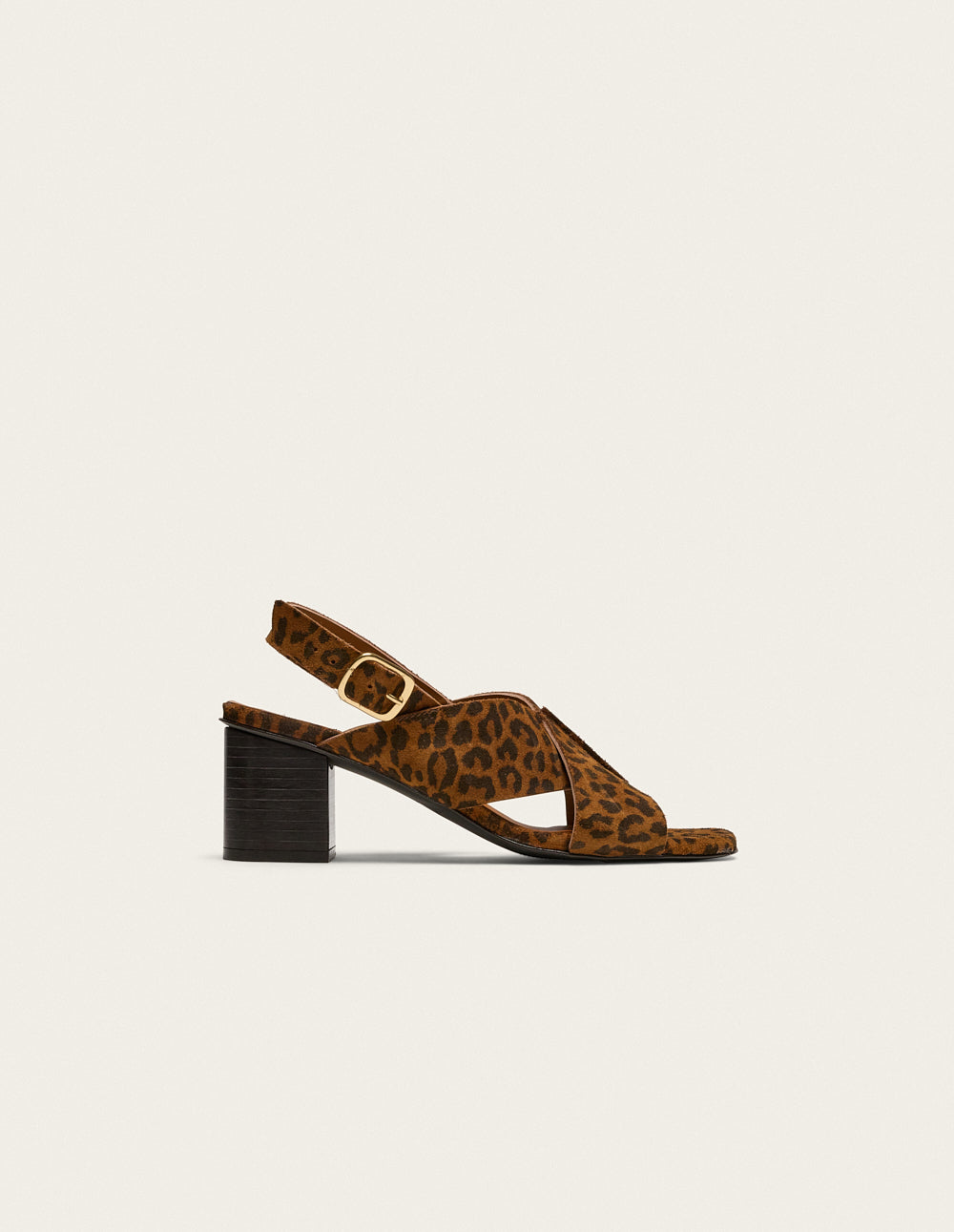 Dea Heeled Sandals - Leopard Suede