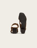 Dea Heeled Sandals - Leopard Suede