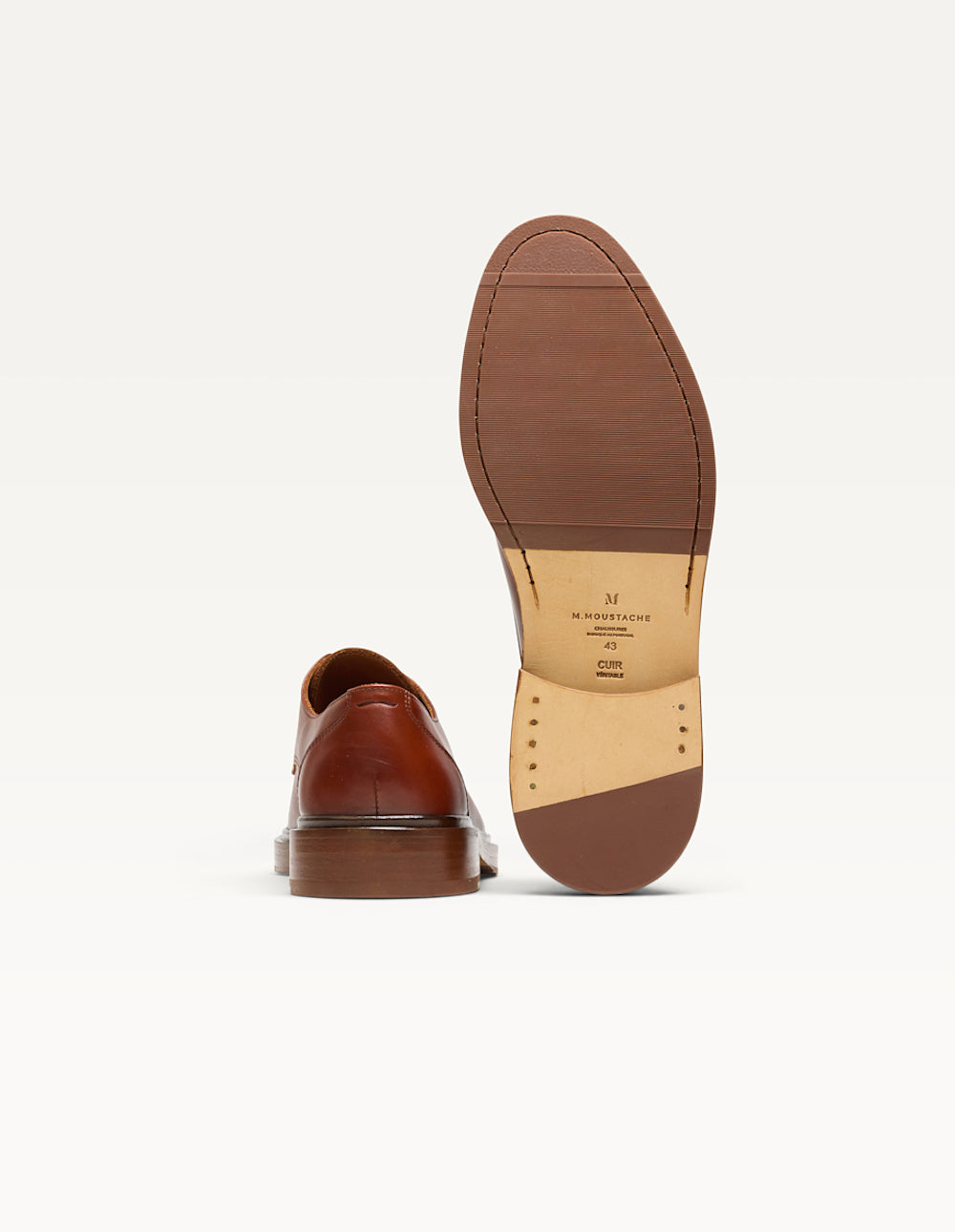 Derbies Edgar - Cuir Cognac - Homme