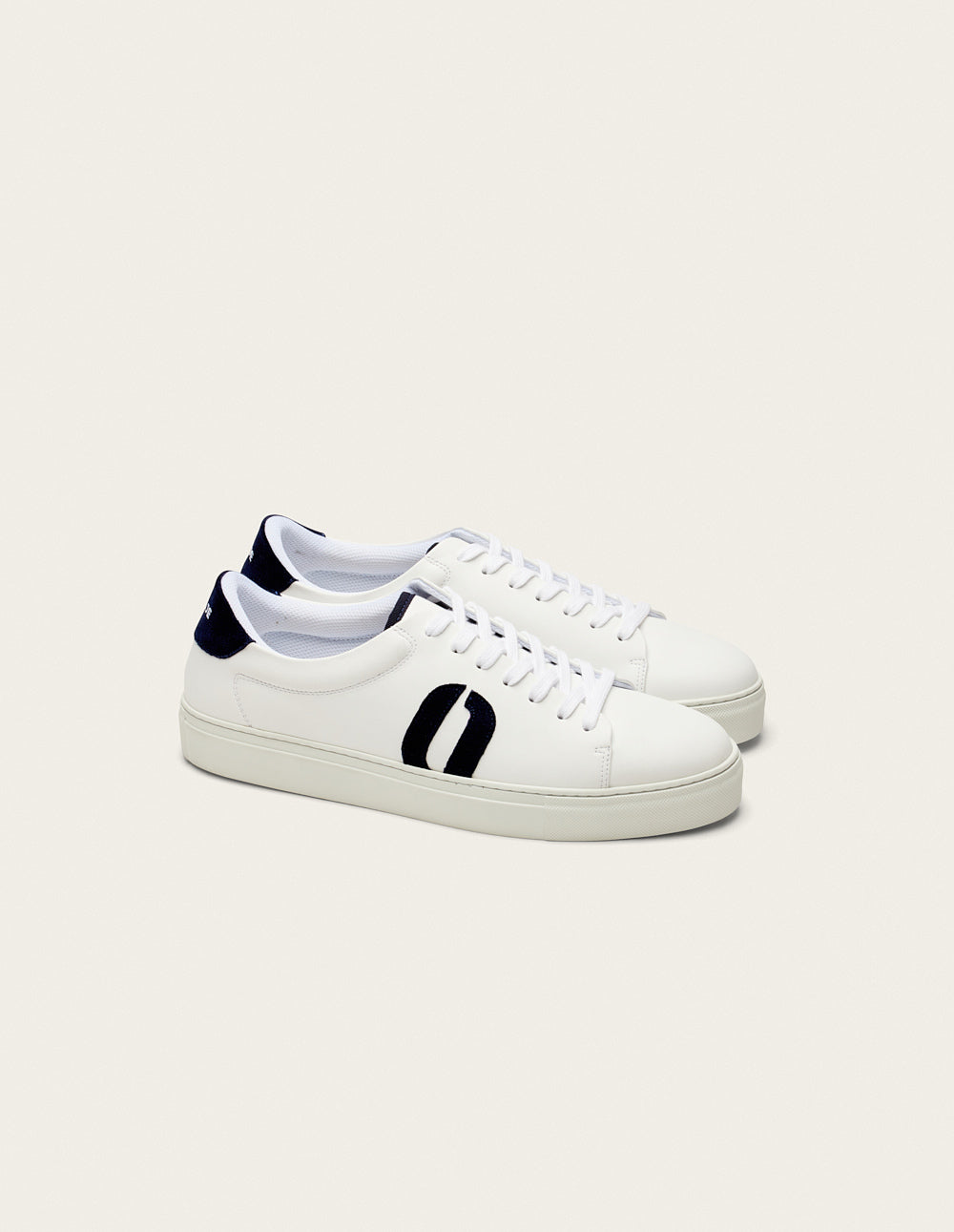 Gabin Low-Top Sneakers - White/Navy - Men's