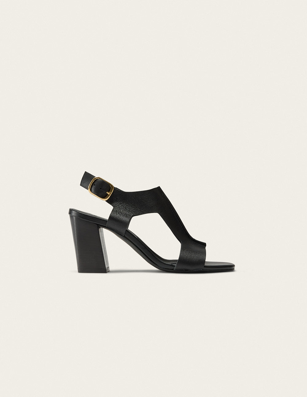 Ilani Heeled Sandals - Black Leather