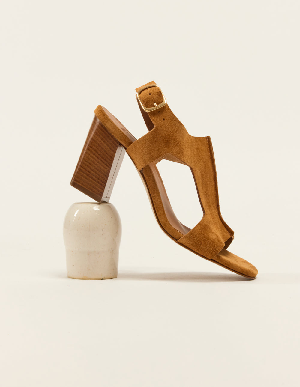 Ilani Heeled Sandals - Amber Suede